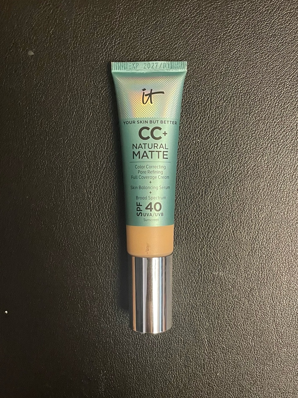 IT Cosmetics CC+ Cream Natural Matte Full Coverage Foundation SPF 40 Fair Warm